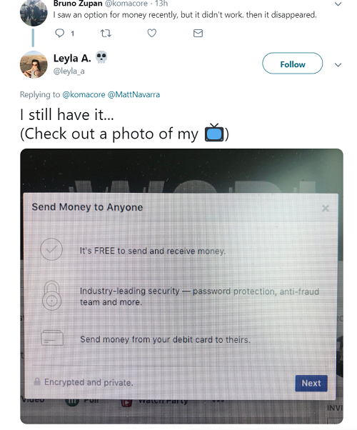 Facebook-send-receive-money