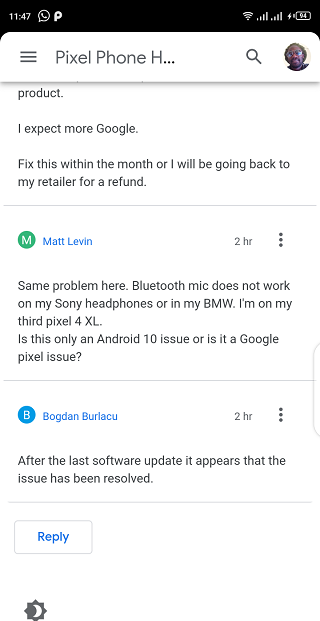 Google-Pixel-4-Bluetooth-mic-issue