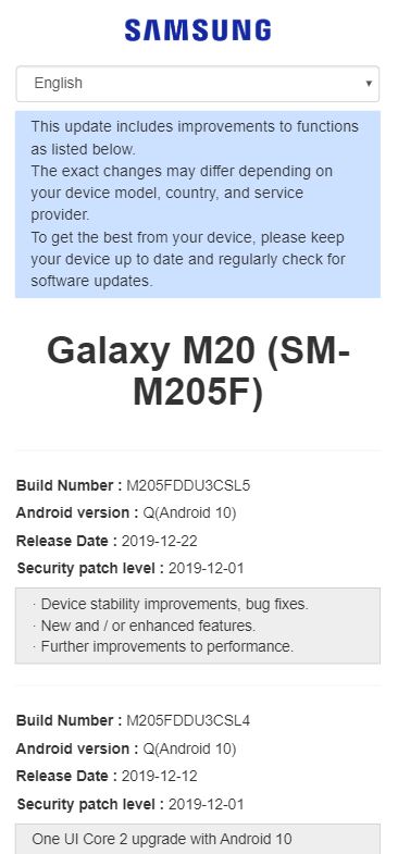 galaxy-m20-newupdate