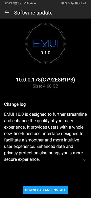Huawei-P30-EMUI-10-update-on-Rogers