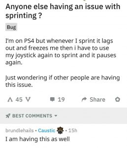 Apex Legends Sprint Bug