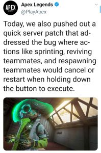 Apex Legends Sprint Bug