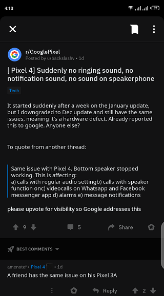 Pixel-4-bottom-speaker-broken-for-some
