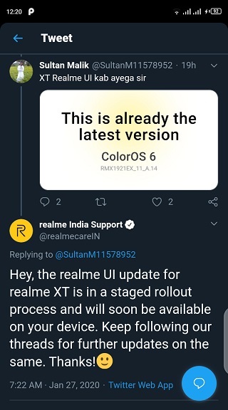 Realme-XT-Android-10-update-is-staged