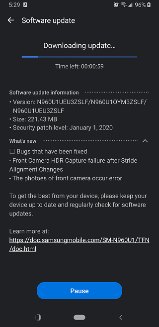 U.S.-unlocked-Galaxy-Note-9-Android-10-beta-3