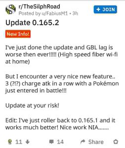 Pokemon Go update