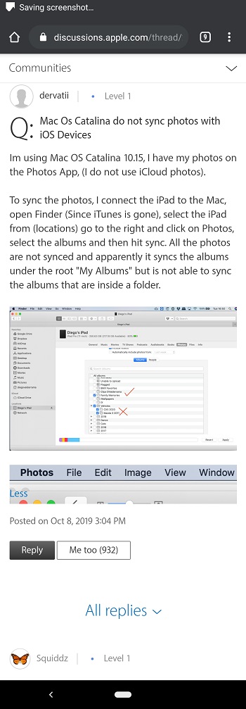 photos not syncing ios macos