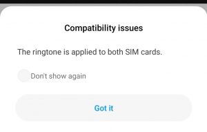 MIUI 11 dual ringtone issue