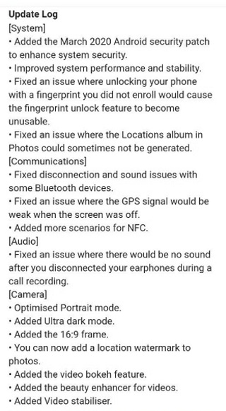 Reno 10x Zoom Android 10 