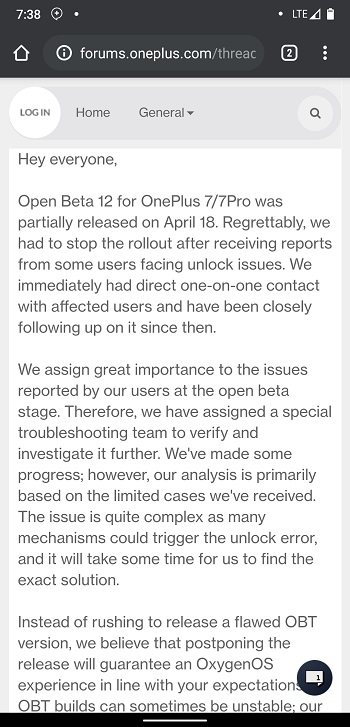 oneplus 7 statement