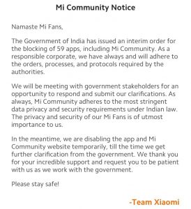 Mi-Community-notice