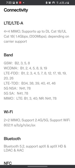 oneplus 9 india variant 5g bands