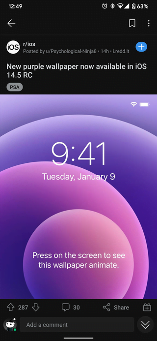 purple-live-wallpaper-ios-14.5