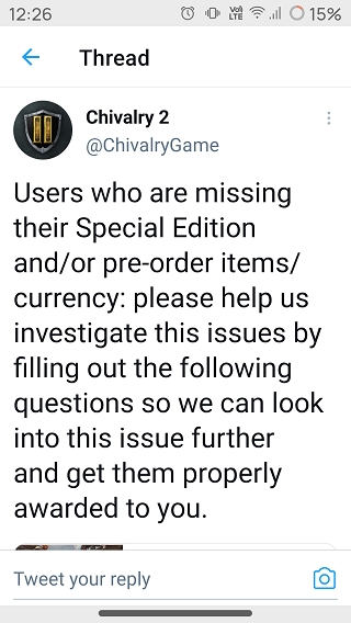 Chivalry-2-missing-Special-Edition-glitch-acknowledgement
