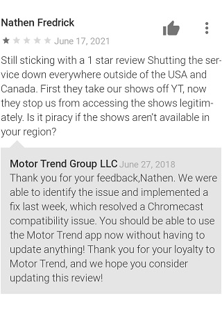 MotorTrend-app-no-direct-streaming-service-outside-US-Canada