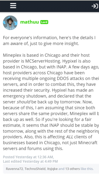 mineplex-server-down
