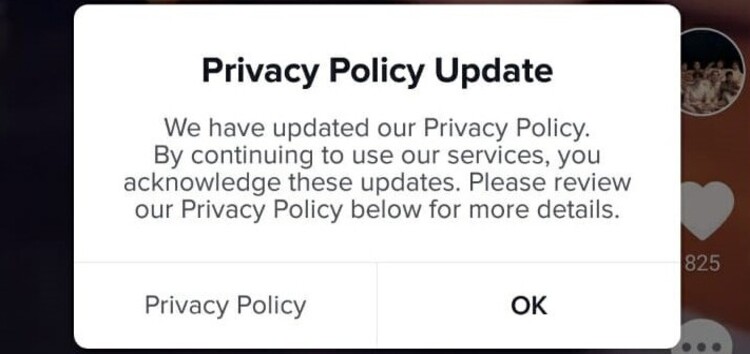 TikTok Privacy Policy update notification pops up everytime users open app, many not happy being forced to accept