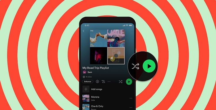 Spotify-shuffle-button-not-working