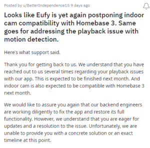 eufy support march